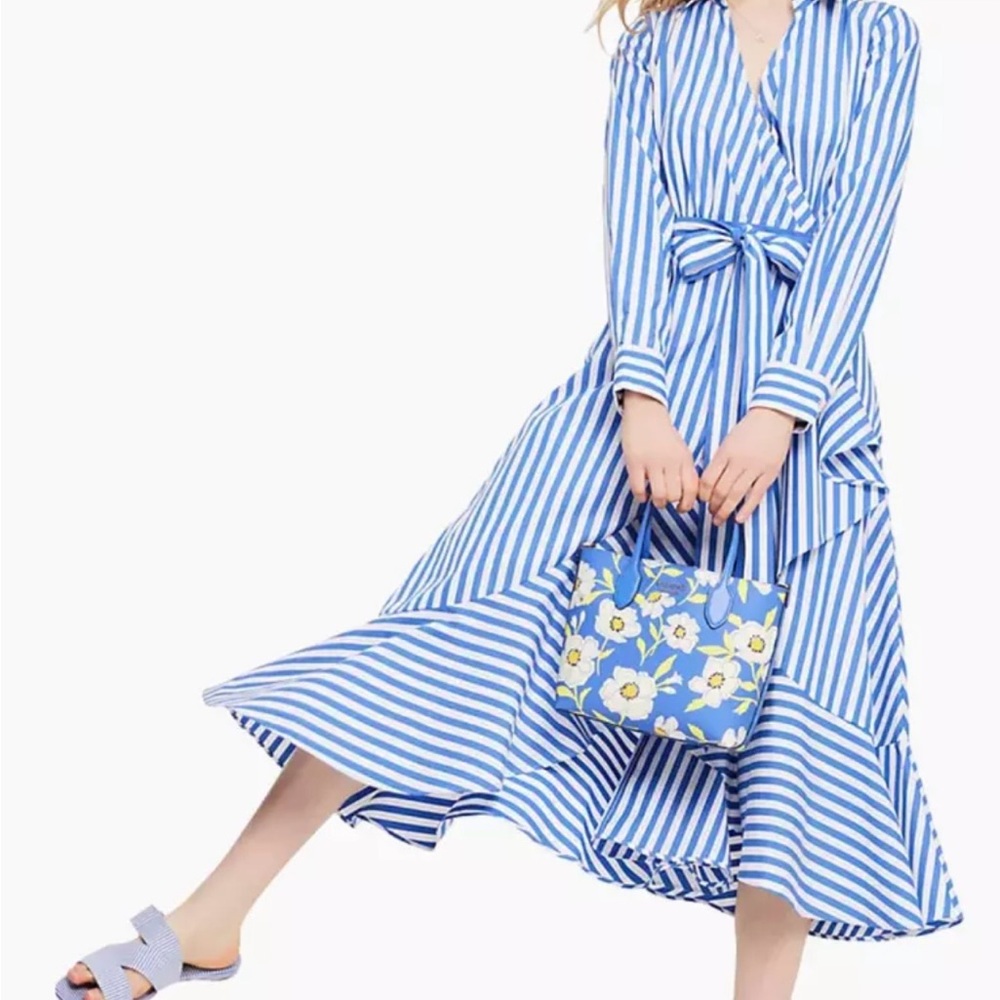 Kate Spade Julie Stripe Wrap Dress